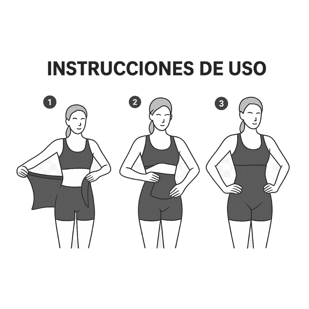 Curvessa - Faja reductora y moldeadora - Efecto visual inmediato
